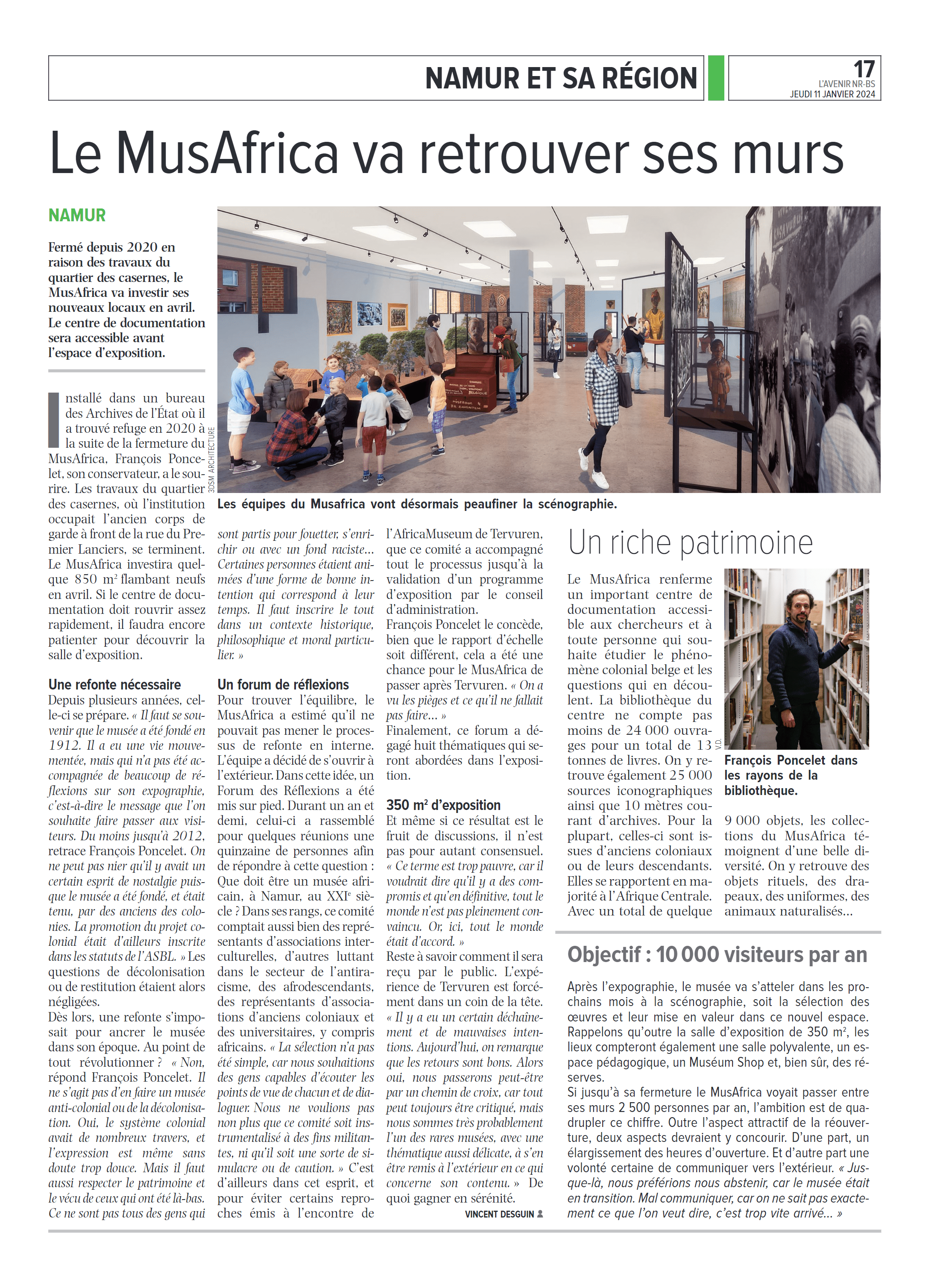 Article Vers l'Avenir: